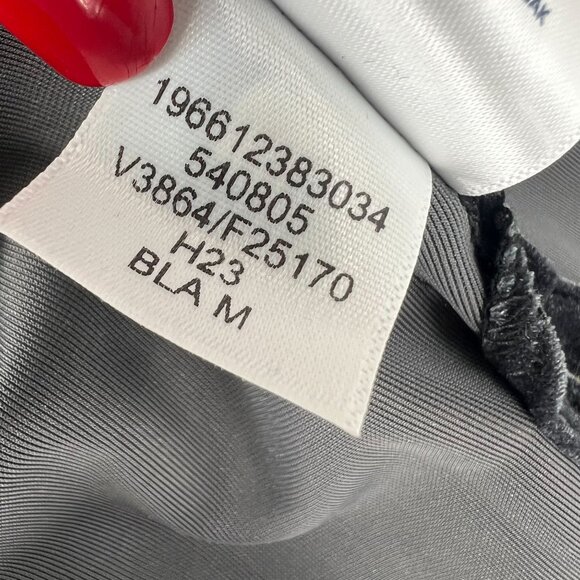 Lands' End Size 10/12 Black Gray Velvet T-Shirt Cozy Soft Holiday Layering - Picture 9 of 10